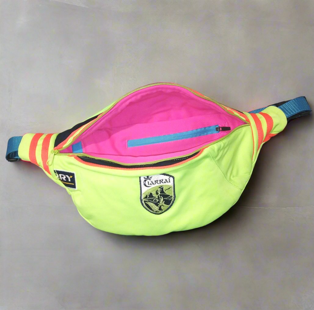Kerry GAA Casual Bum Bag Retro O'Neills Upcycled Unisex Adults Kerry Group Kerrt Ciarrai Munster gaelic football hurling camogie all ireland vintage retro SHIRTS V SKINS