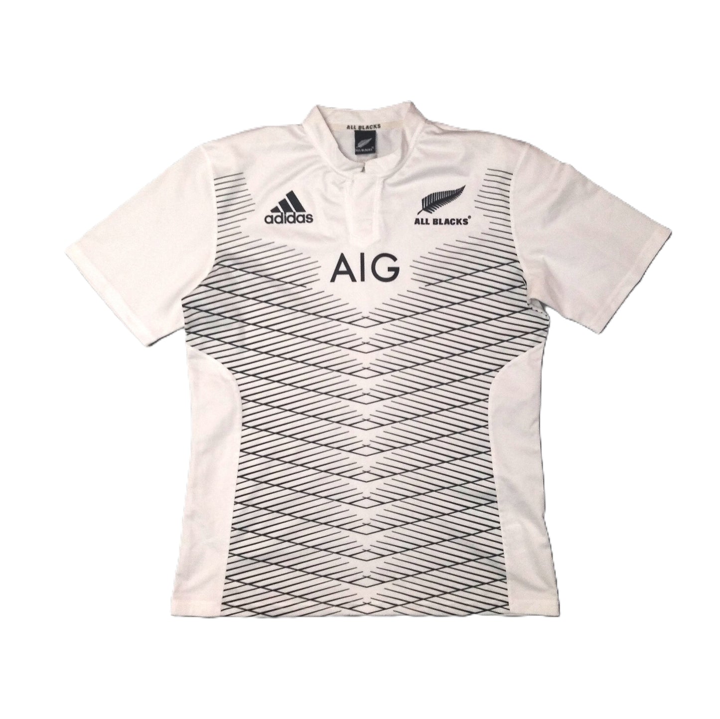 New Zealand All Blacks Rugby Short Sleeve Away Jersey 2014 / 15 adidas Unisex Adults AIG new Zealand All Blacks Kiwi Rugby Jersey Shirt Vintage Retro SHIRTS V SKINS