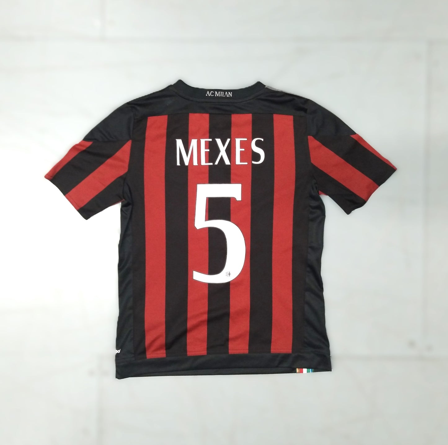 AC Milan Football Short Sleeve Home Jersey 2015 / 16 adidas Mexes Kids #5 Fly Emirates AC Milan Milano Italy Italia Serie A SHIRTS V SKINS