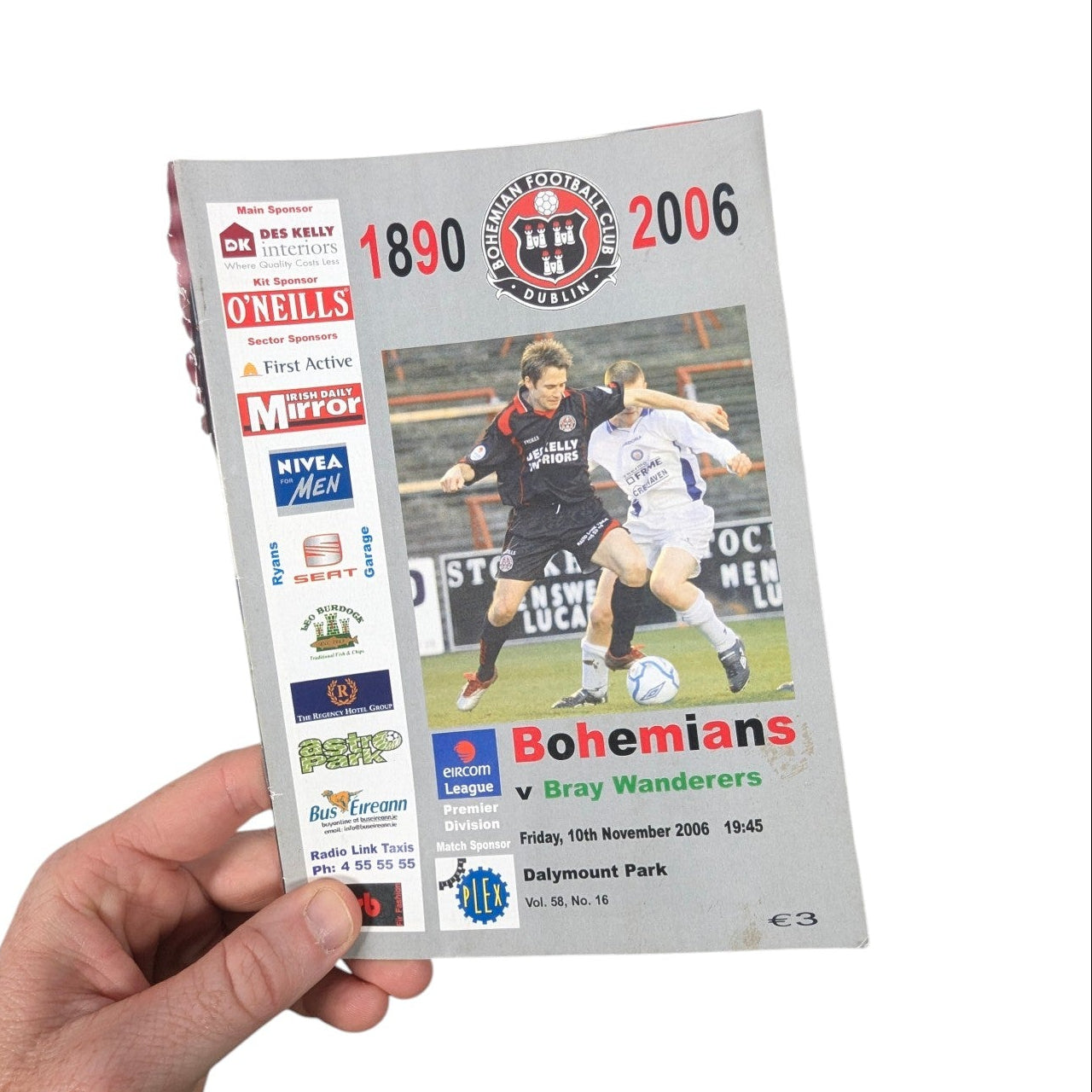 Bohemian FC v Bray Wanderers Home Football Programme 2006