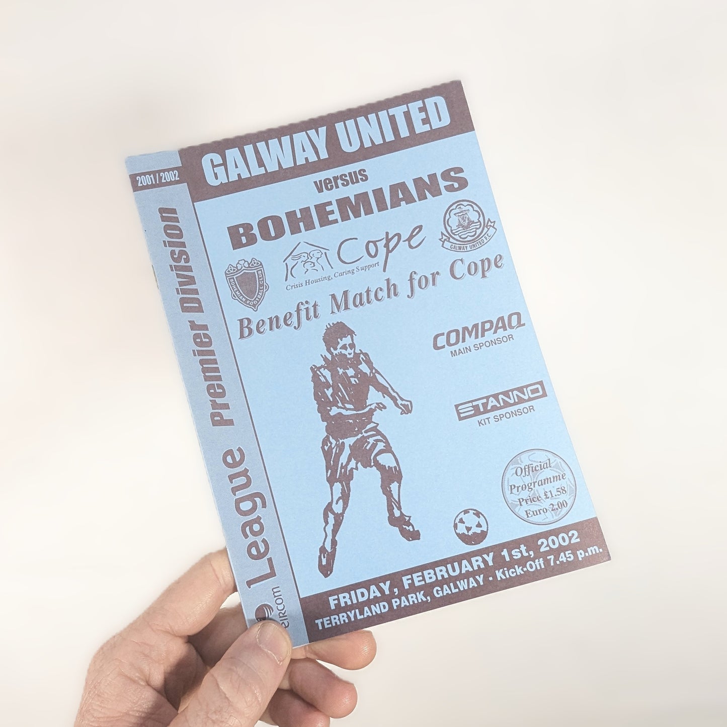 Galway United v Bohemians Galway United Football Programme 2002