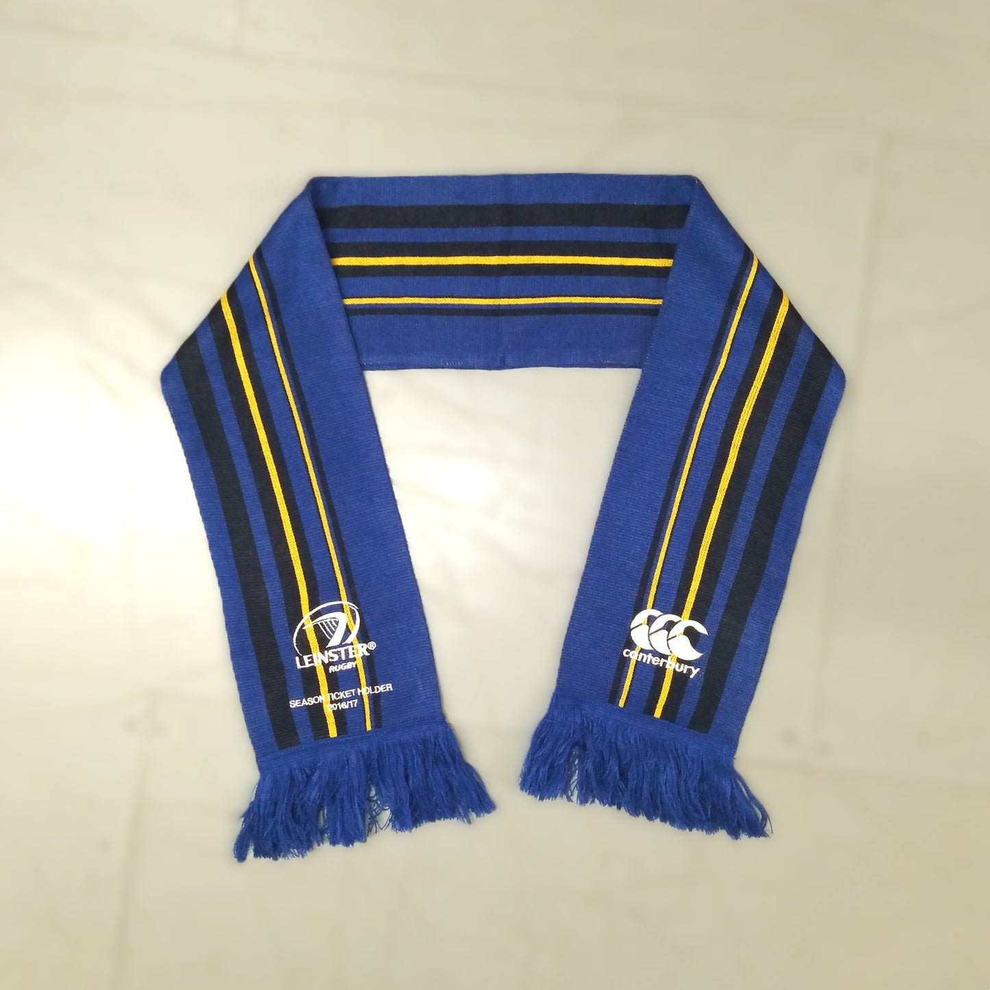 Leinster Rugby Casual Scarf 2016 / 17 Canterbury Unisex Adults Bank of Ireland Leinster Rugby Dublin Heineken Cup Pro 14 Vintage Retro SHIRTS V SKINS