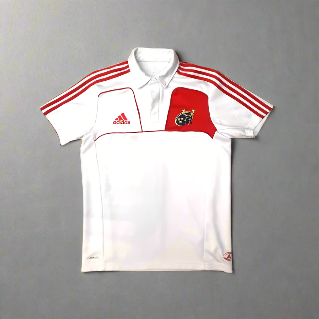 Munster Rugby Short Sleeve Casual Polo 2010 / 11 adidas Unisex Adults Toyota Munster Rugby Cork Limerick Vintage retro SHIRTS V SKINS