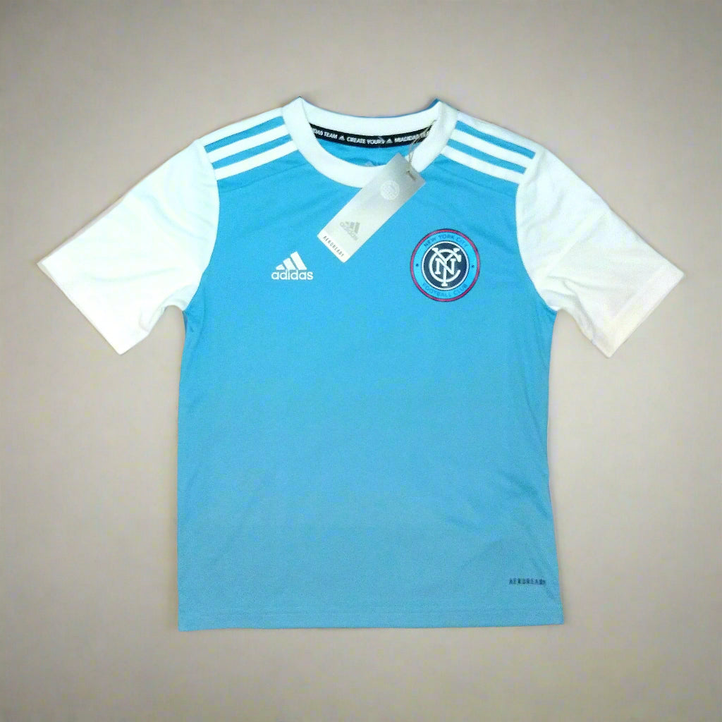 New York City FC Football Training Jersey 2022 / 23 adidas Kids cf0426 Sponsorless SVS001874