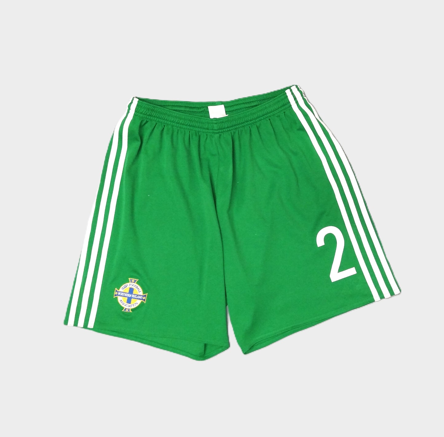 Northern Ireland Football Home Shorts 2015 / 16 adidas Player Issue Unisex Adults #2 Northern Ireland Norn Iron Football Soccer GAWA Belfast Windsor Park Vintage Retro SHIRTS V SKINS