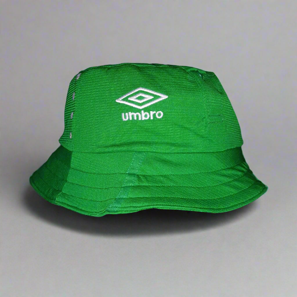 Republic of Ireland Football Home Bucket Hat 2014 / 15 Umbro Upcycled Unisex Adults bucket hat festival vintage retro upcycled recycled rave cap headware Football Soccer Rugby GAA SHIRTS V SKINS