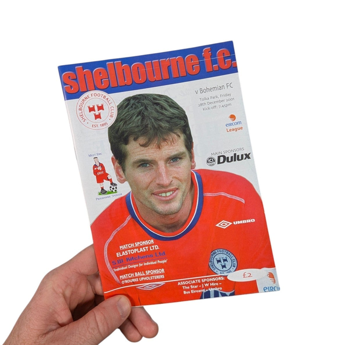 Shelbourne v Bohemian FC Shelbourne FC Home Football Programme 2001