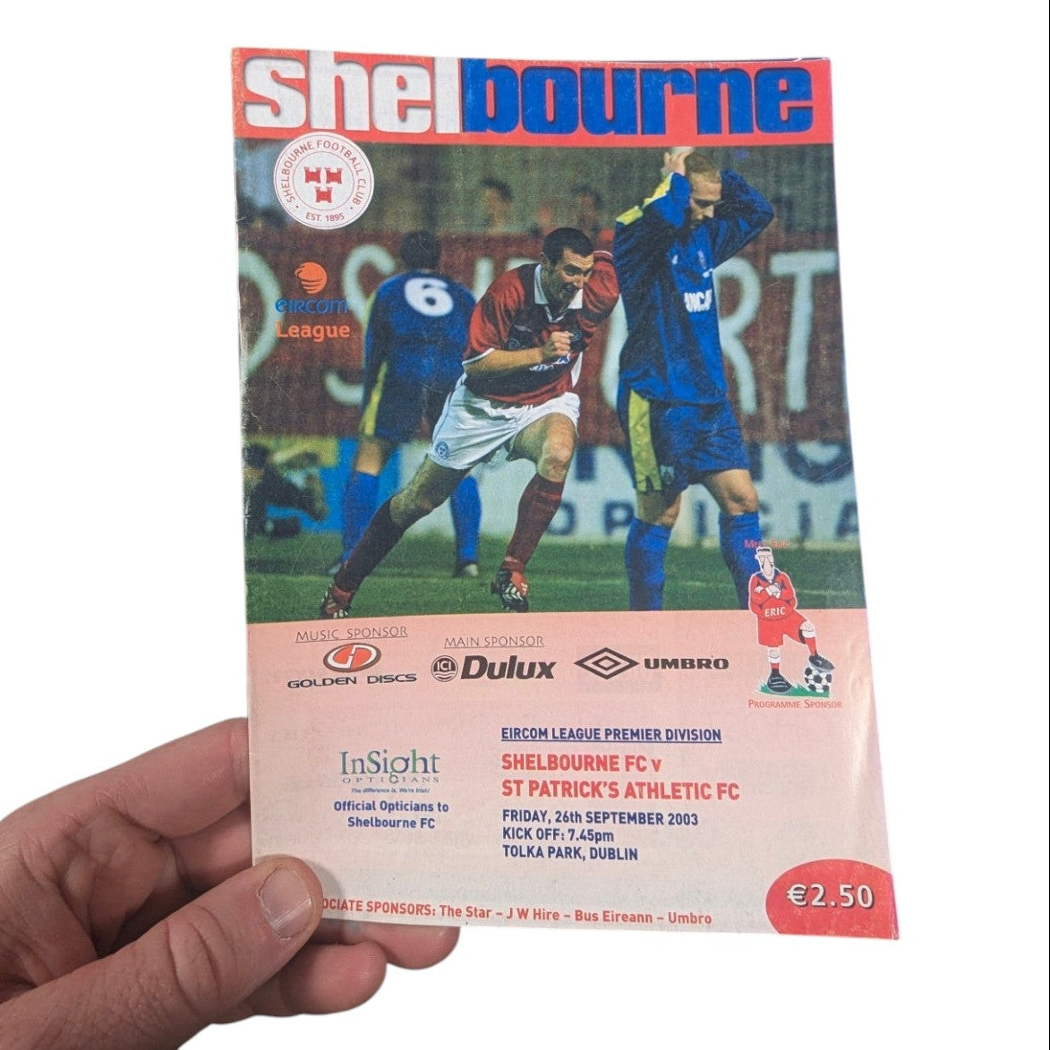 Shelbourne v St Patricks Athletic Home Football Programme 2003