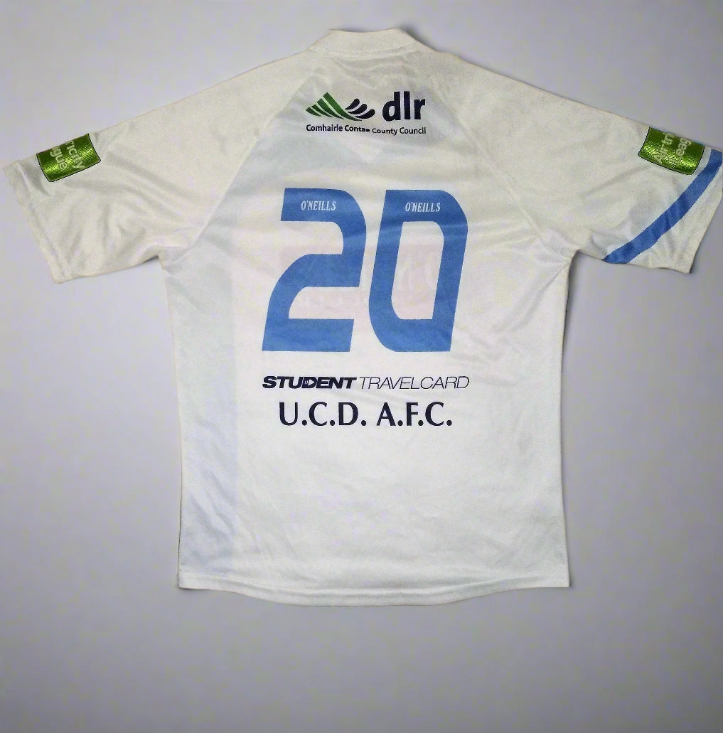 UCD Football Short Sleeve Away Jersey 2010 / 11 O'Neills Player Issue Unisex Adults #20 O'Neills UCD FC University College Dublin Football Soccer League of Ireland Jersey Shirt Vintage Retro SHIRTS V SKINS