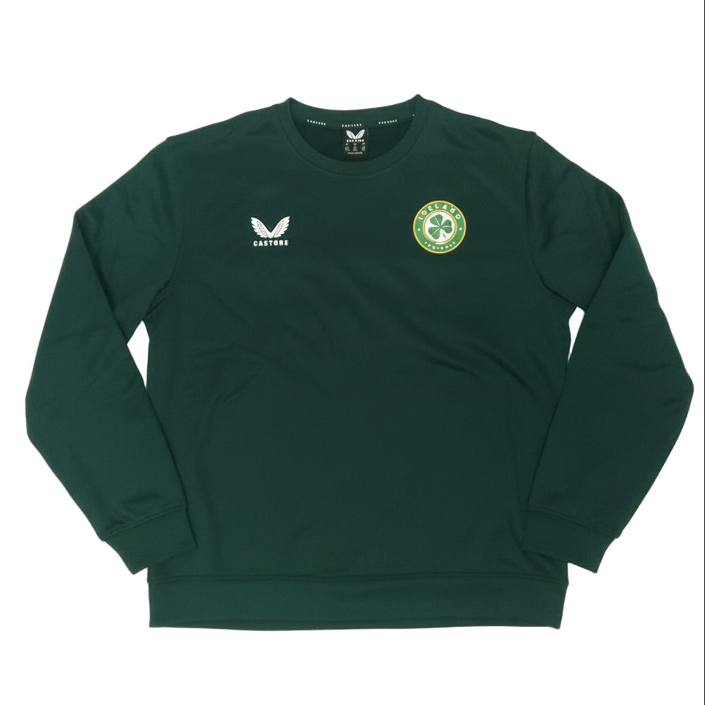 Republic of Ireland Football Long Sleeve Casual Sweatshirt 2023 / 24 Castore Unisex Adults Republic of ireland Eire Irish Vintage retro world cup european championshop COYBIG COYGIG SHIRTS V SKINS republic of ireland sweatshirt 2023 castore svs4023