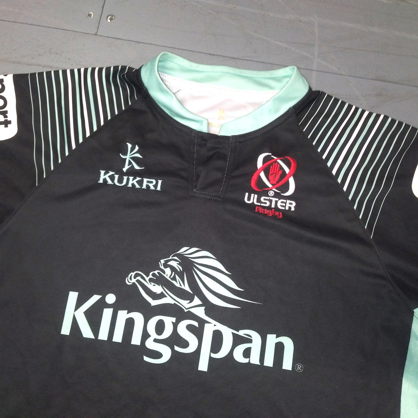 Ulster Rugby Short Sleeve Away Jersey 2017 / 18 Kukri Unisex Adults Kingspan SHIRTS V SKINS