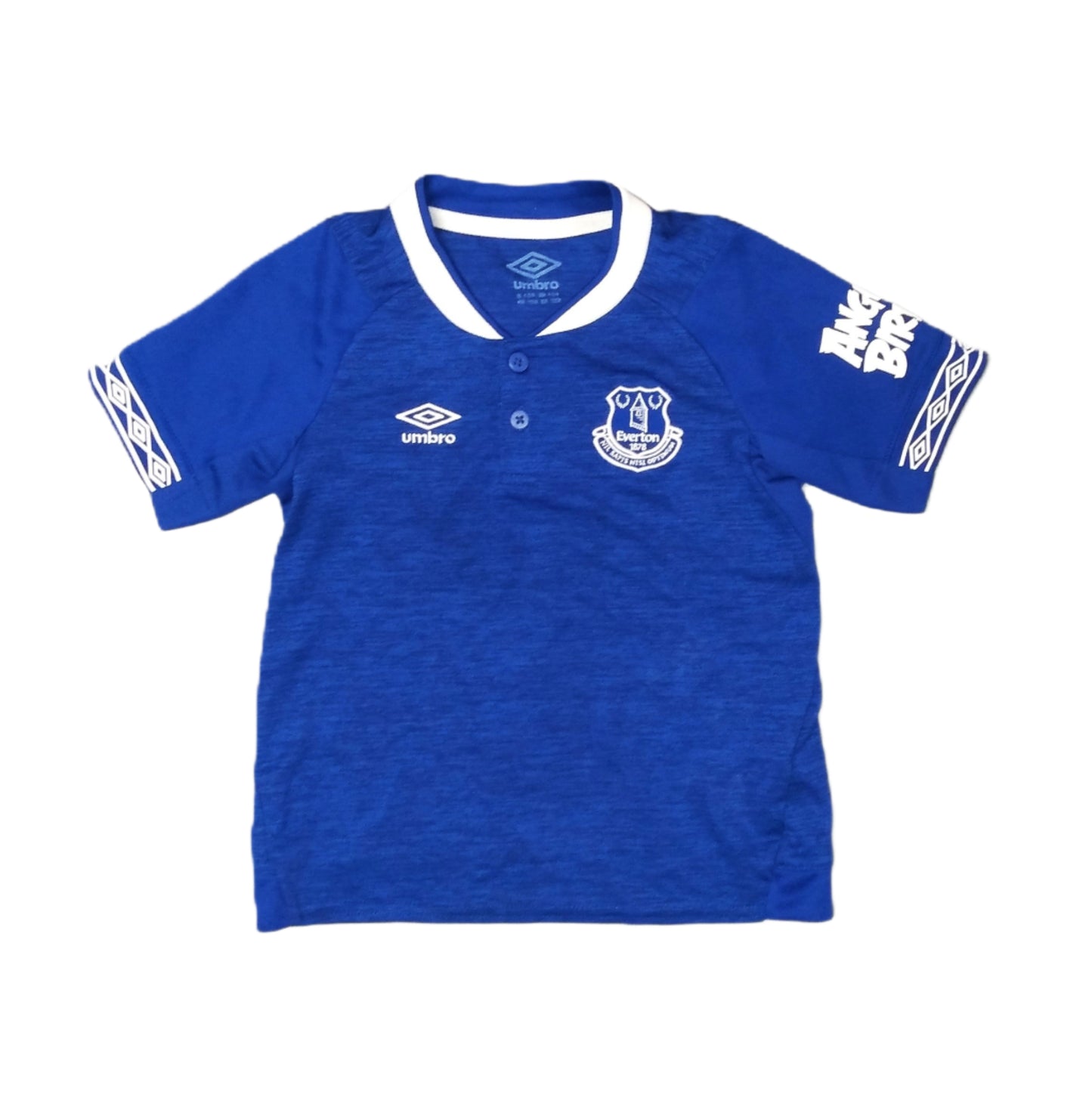 Everton Football Short Sleeve Home Jersey 2018 / 19 Umbro Kids Angry Birds Liverpool merseyside SHIRTS V SKINS