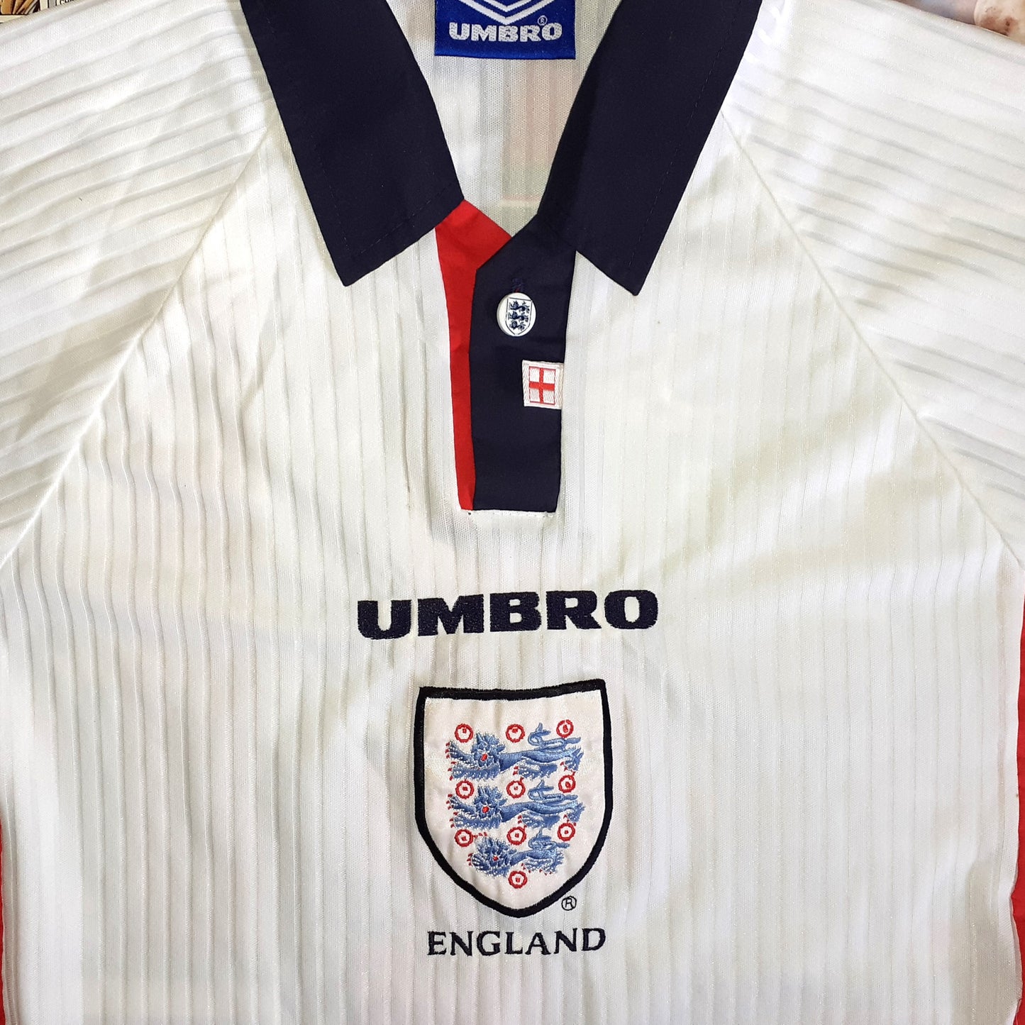 England 1998 / 99 Football Jersey Umbro (XL) Player Issue #4 [Excellent]