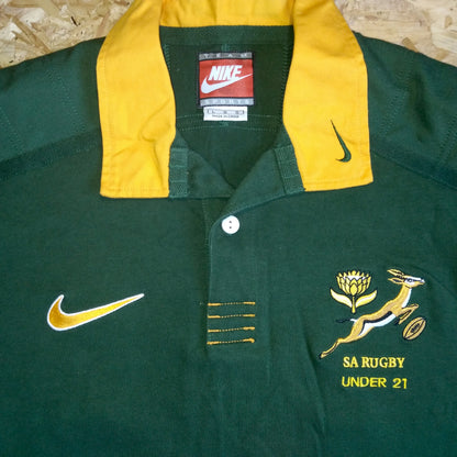 South Africa 1997 / 98 Rugby Jersey Nike (L) Player Issue #18 [Very Good]