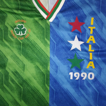 Republic of Ireland 1990 Football Jersey O'Neills (S) World Cup Italia 90  [Fair]