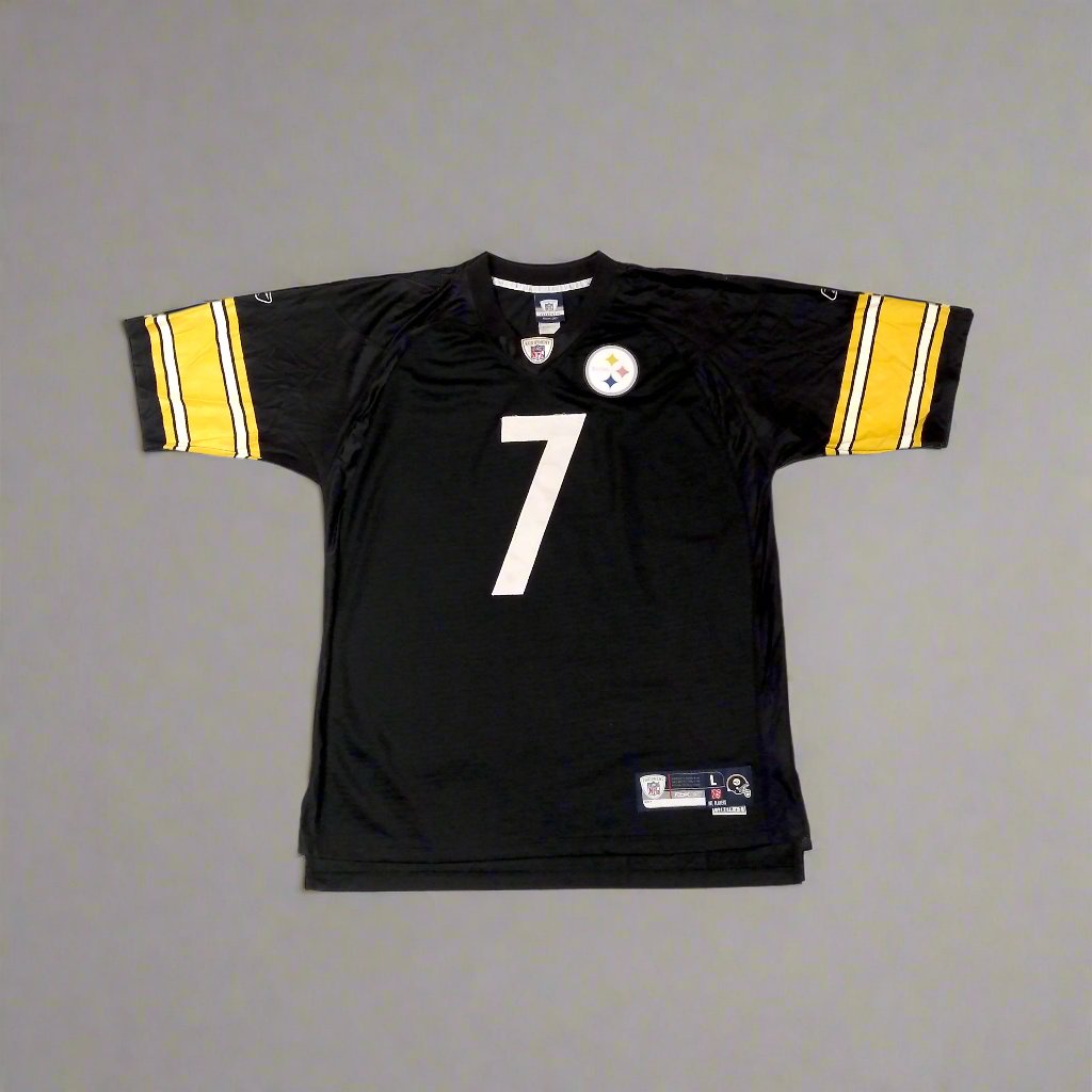 Pittsburgh Steelers #7 Roethlisberger NFL  Jersey Reebok (L) shirts v skins