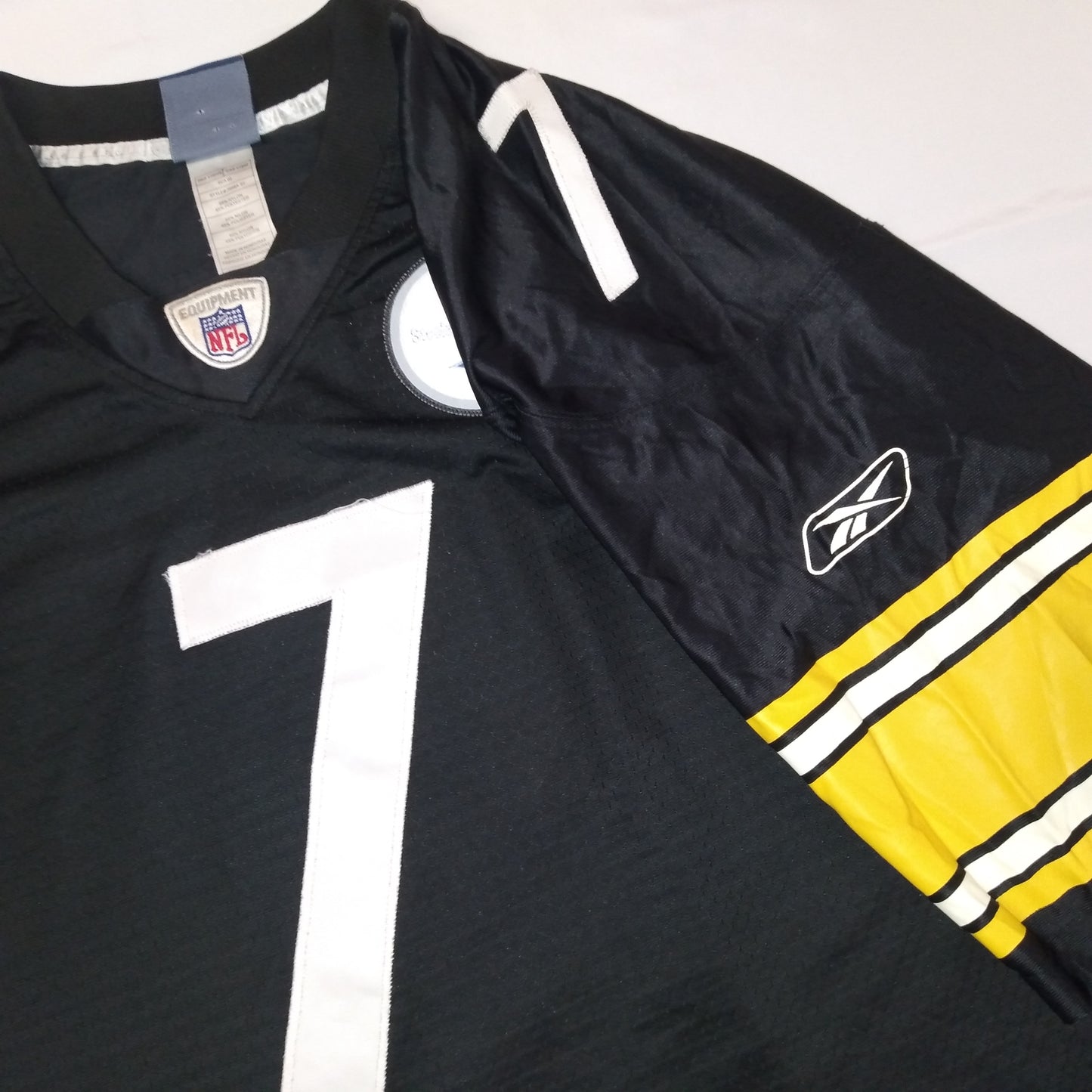 Pittsburgh Steelers #7 Roethlisberger NFL  Jersey Reebok (L)