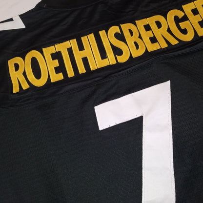 Pittsburgh Steelers #7 Roethlisberger NFL  Jersey Reebok (L)