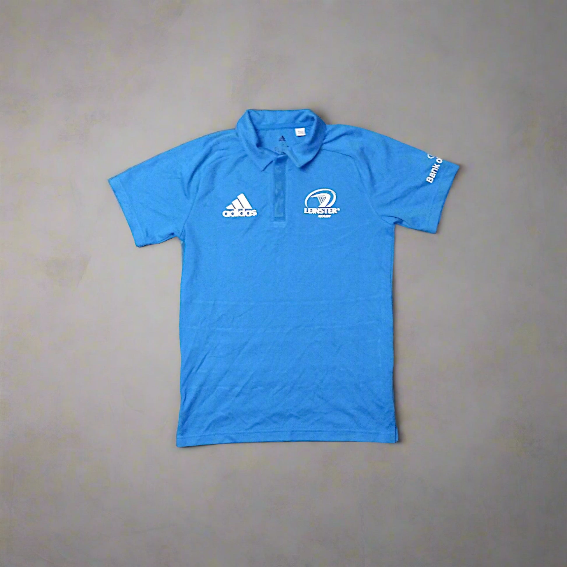 leinster rugby polo shirt blue adidas dublin ireland 