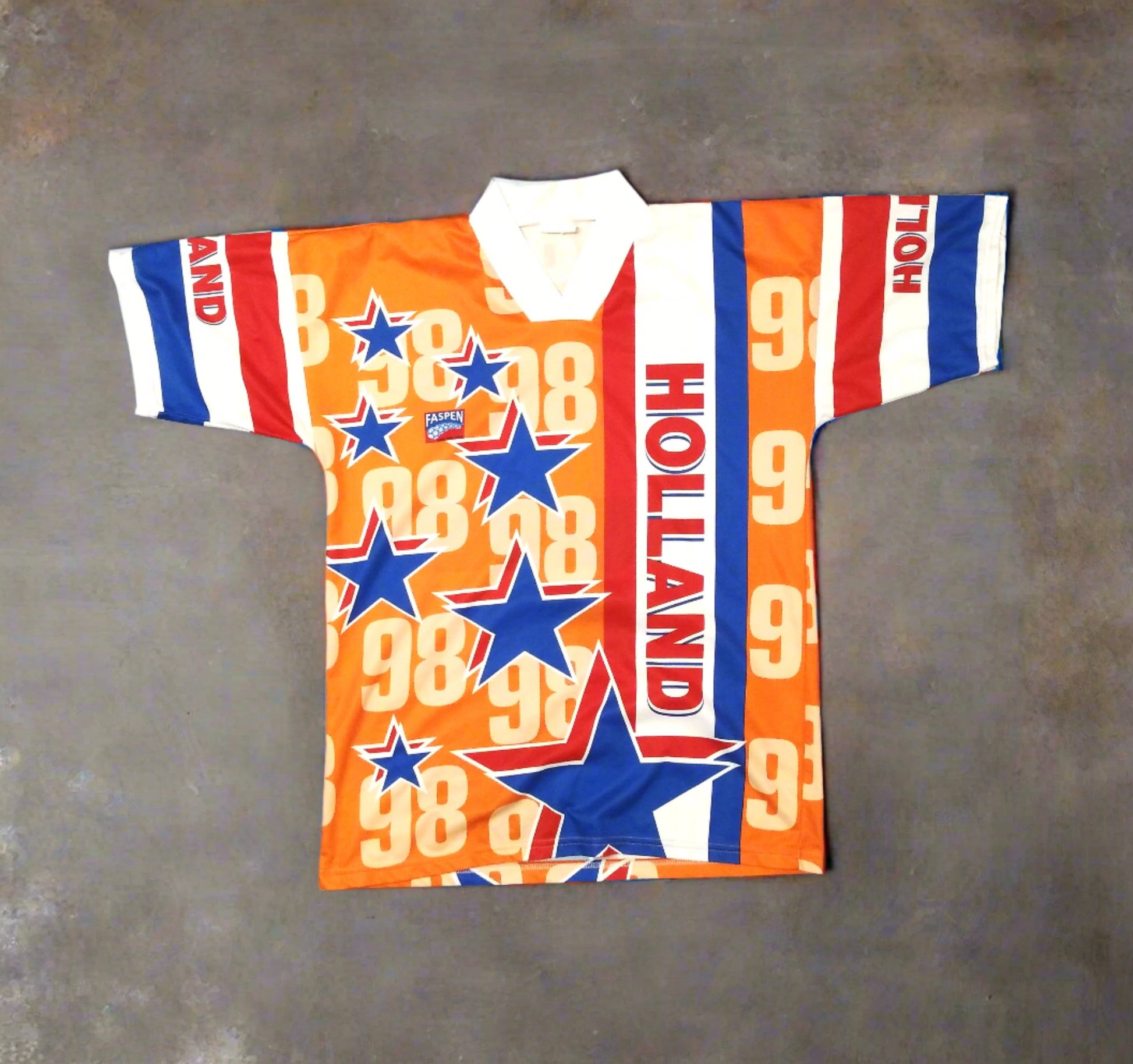 vintage retro netherlands holland jersey from 1998 world cup in france