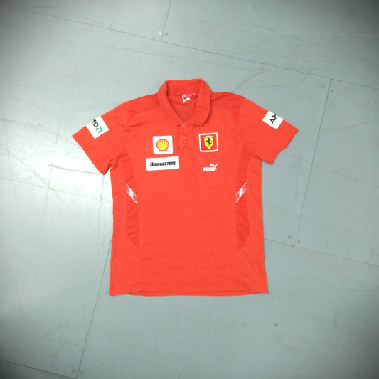 Ferrari F1 2007 / 08 Motorsports Polo Shirt Puma (L) Scuderia