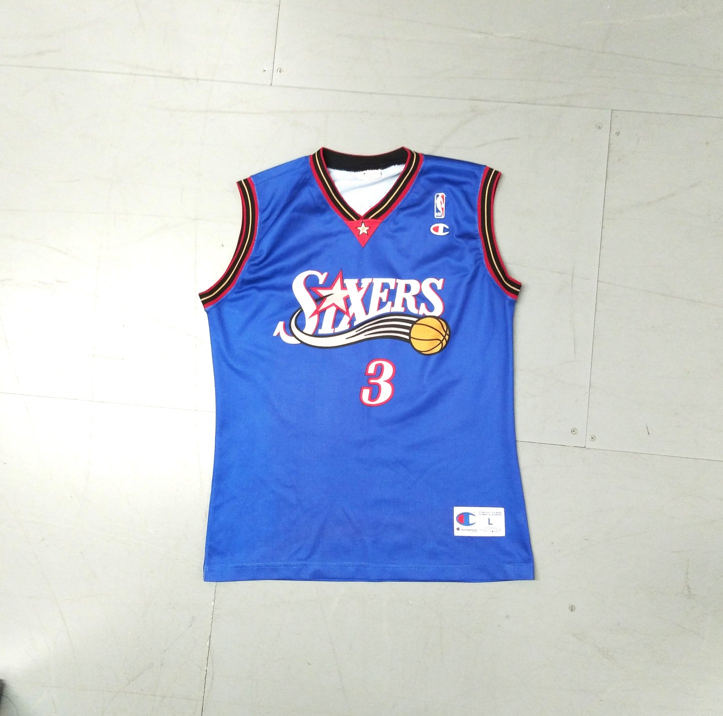 Philadelphia 76ers 1997 / 06 Basketball Jersey Champion (L) Allen Iverson #3