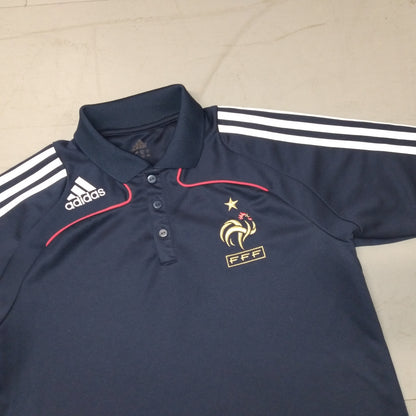 France 2007 / 08 Football Polo Shirt adidas (S)   [Very Good]