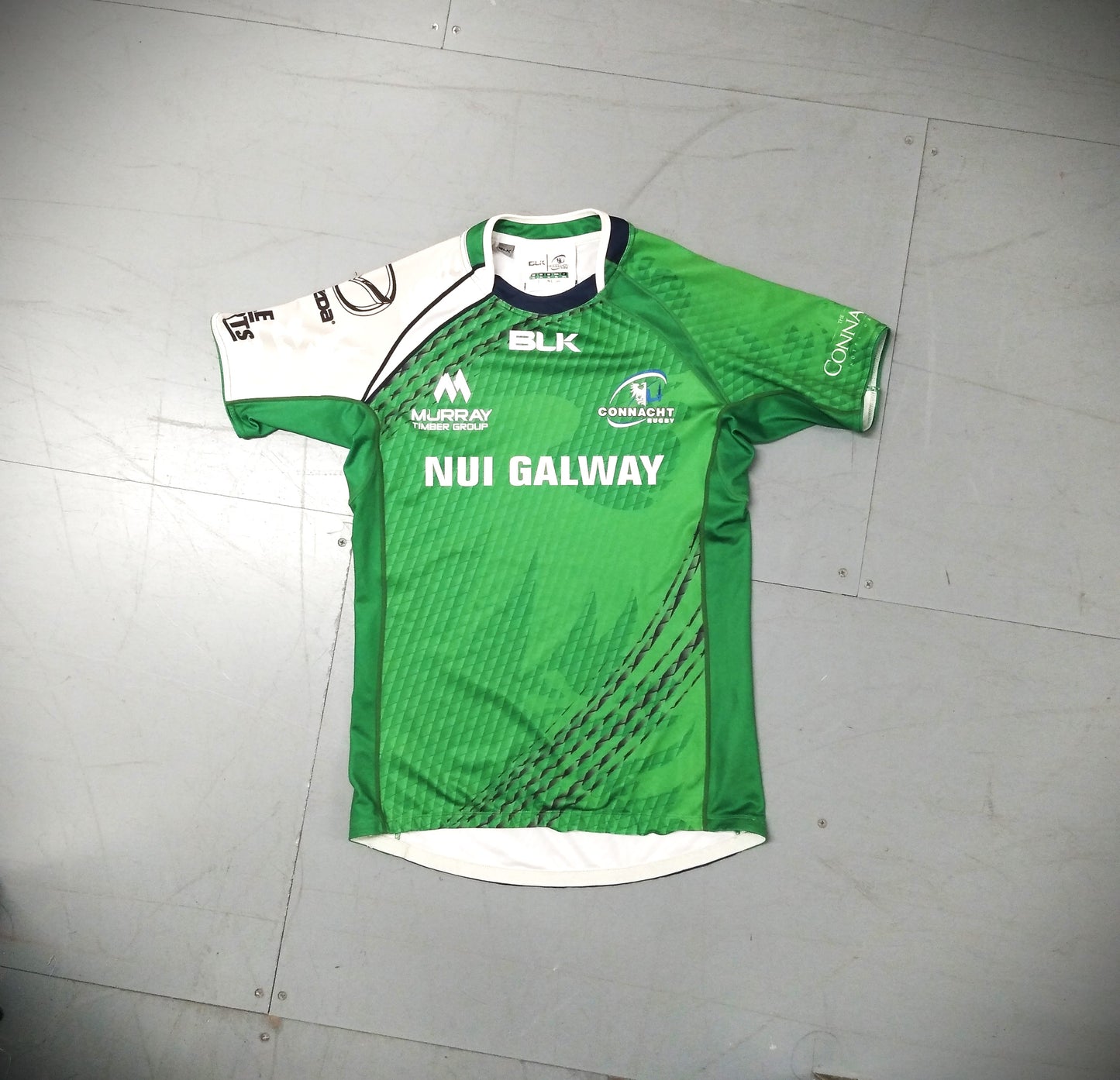 Connacht 2015 / 16 Rugby Jersey BLK (XL) Player Issue #2 [Good]