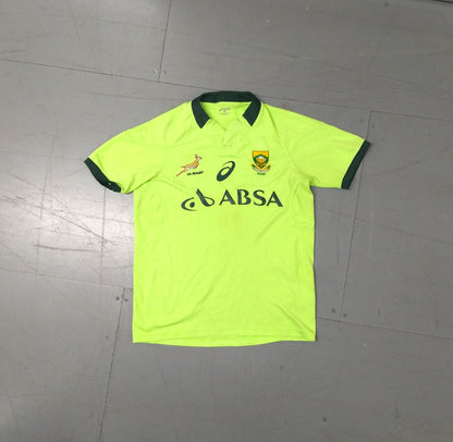 South Africa 2014 / 15 Rugby Jersey Asics (L)   [Very Good]