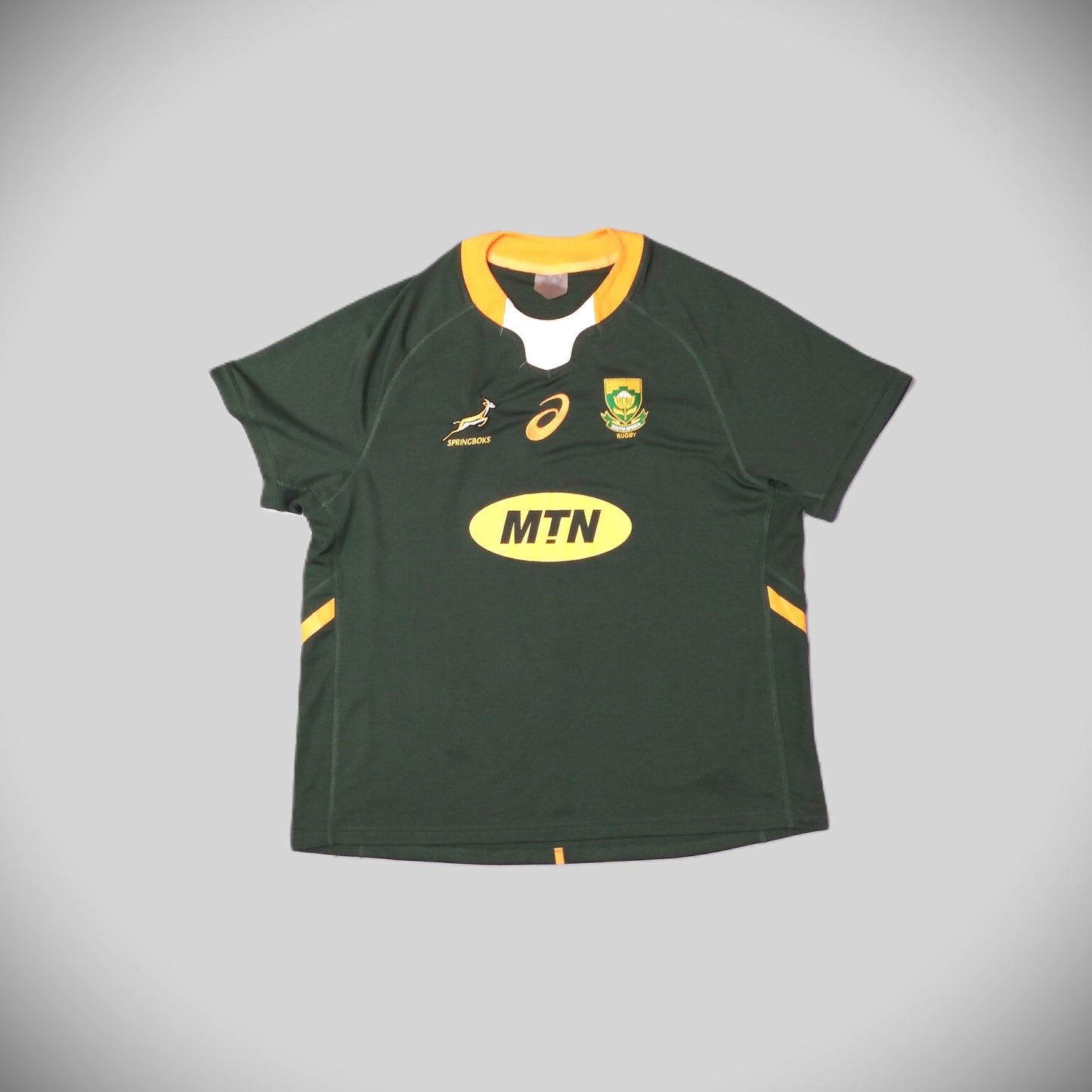 South Africa 2020 / 21 Rugby Jersey Asics (3XL)   [Fair]