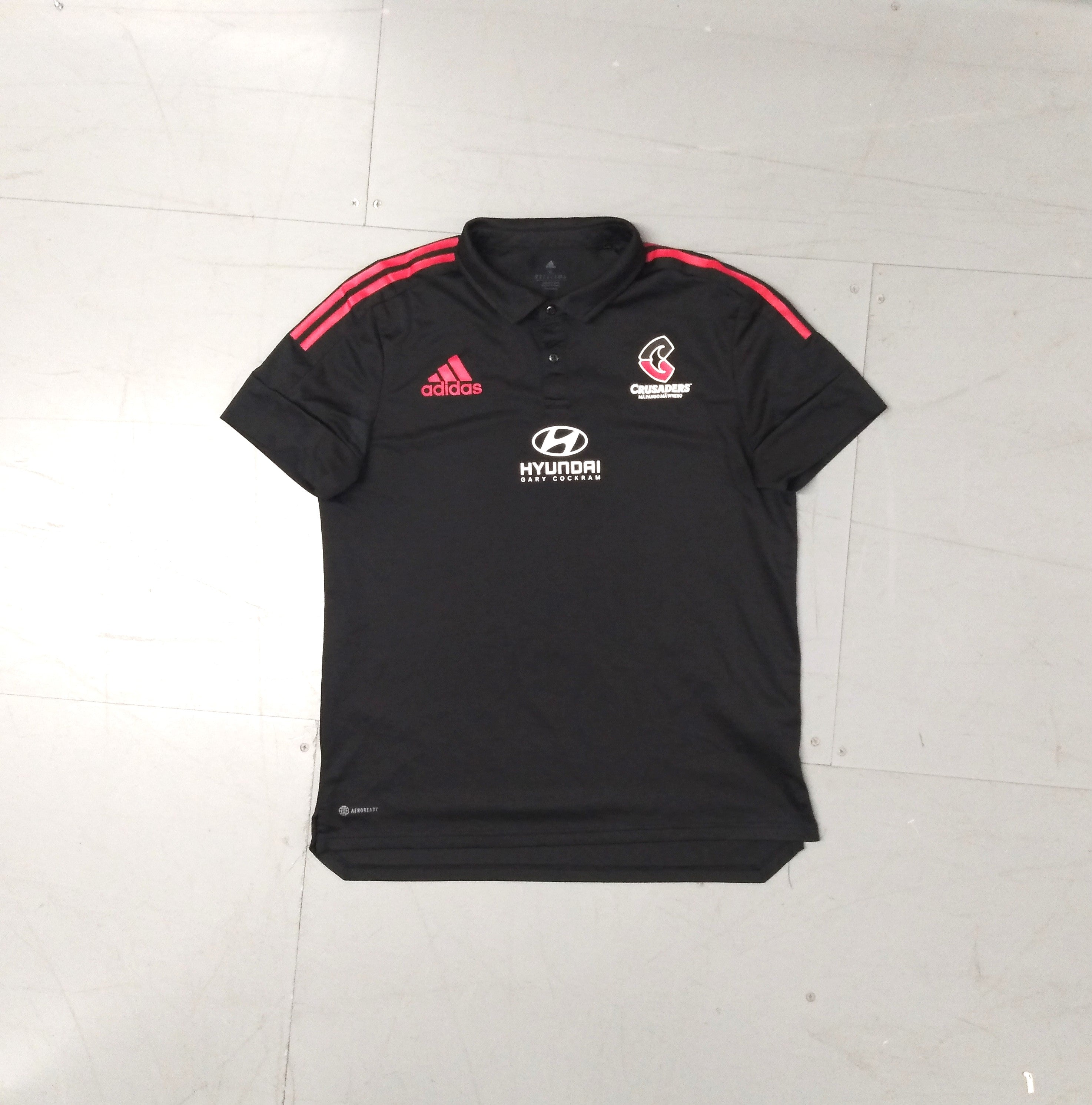 Crusaders 2021 22 Rugby Polo Shirt adidas XL Excellent SHIRTS V SKINS