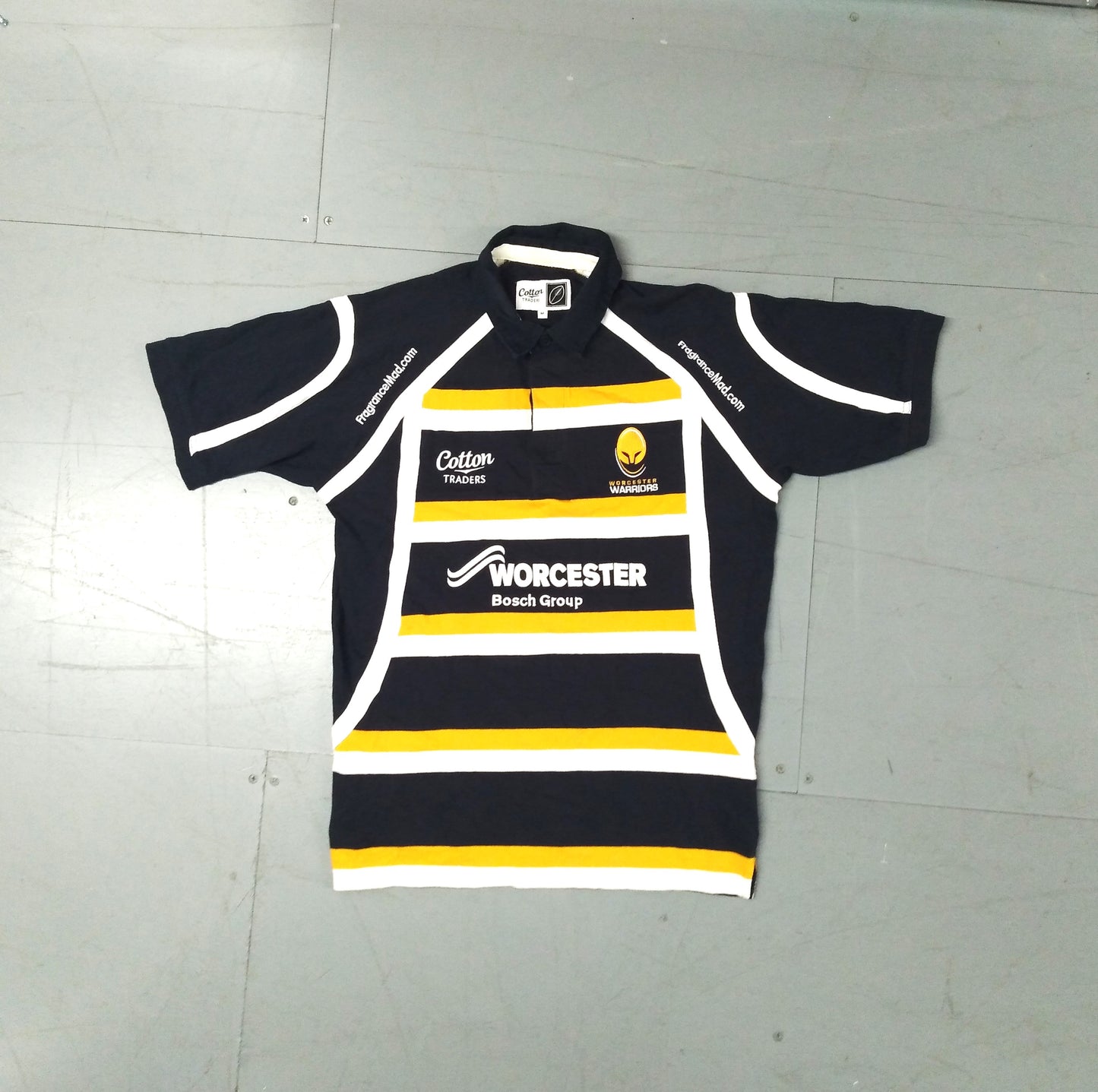 Worcester Warriors 2011 / 12 Rugby Polo Shirt Cotton Traders (M)   [Excellent]