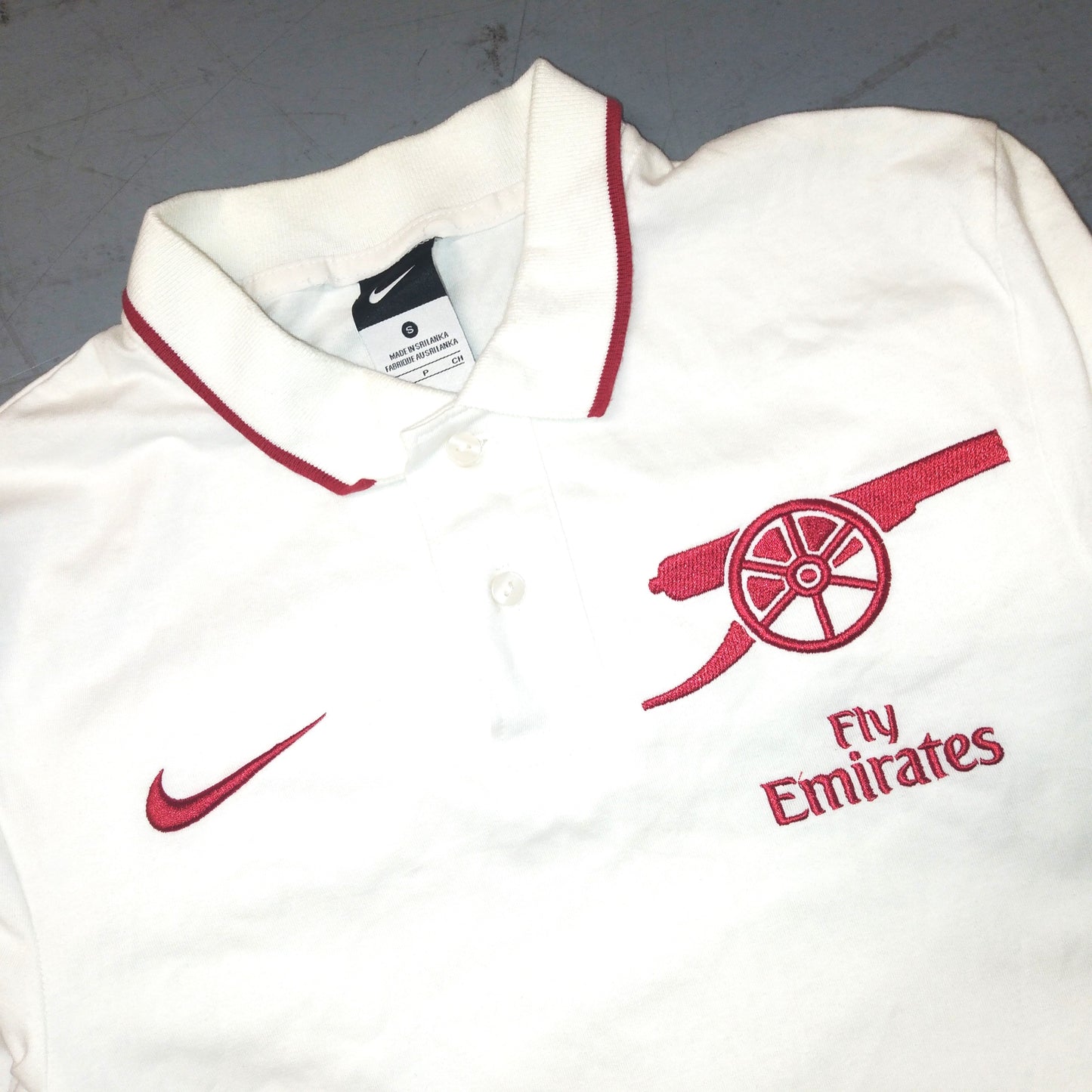 Arsenal FC 2010 / 11 Football Polo Shirt Nike (S)   [Good]