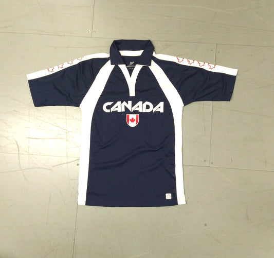 Canada 2000s Rugby Polo Shirt Canadian Vintage (XL)   [Very Good]