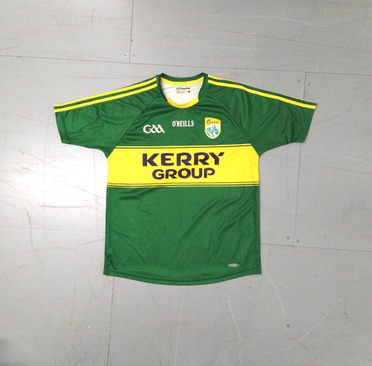 Kerry GAA  Short Sleeve  Home  Jersey  2015 / 16  O'Neills     Unisex Adults       Kerry Foods  SHIRTS V SKINS   