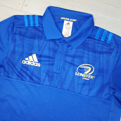 Leinster 2018 / 19 Rugby Polo Shirt adidas (L)   [Excellent]