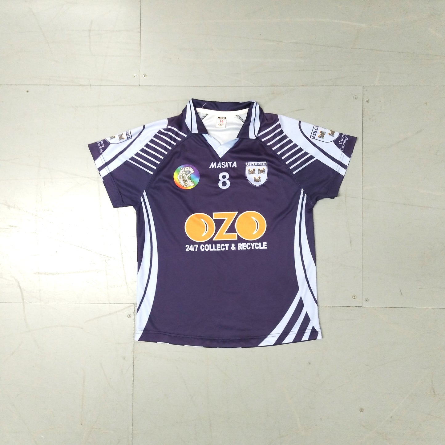 Dublin GAA  Short Sleeve  Away  Jersey  2012 / 13  Masita  Player Issue   Womens  Ladies   #8  OZO  SHIRTS V SKINS   