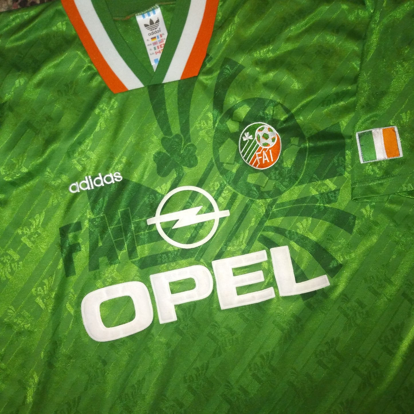 Republic of Ireland 1994 /95 Football Jersey adidas (XL)   [Good]