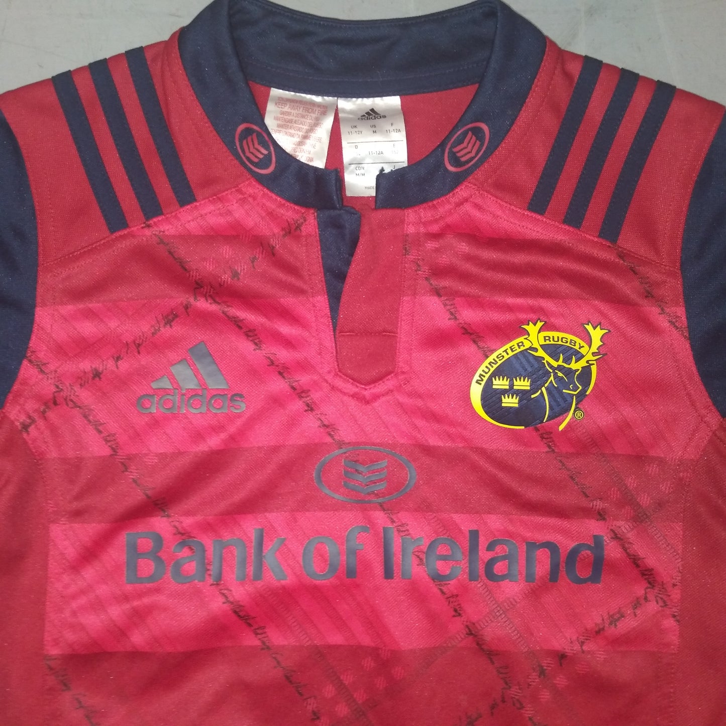 Munster 2017 / 18 Rugby Jersey adidas (11-12 Years)   [Excellent]