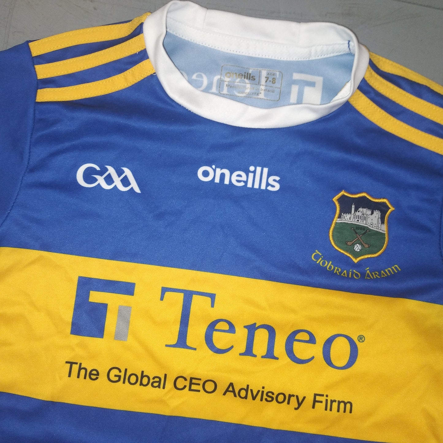 Tipperary 2019 / 20 GAA Jersey O'Neills (7-8 Years)   [Very Good]