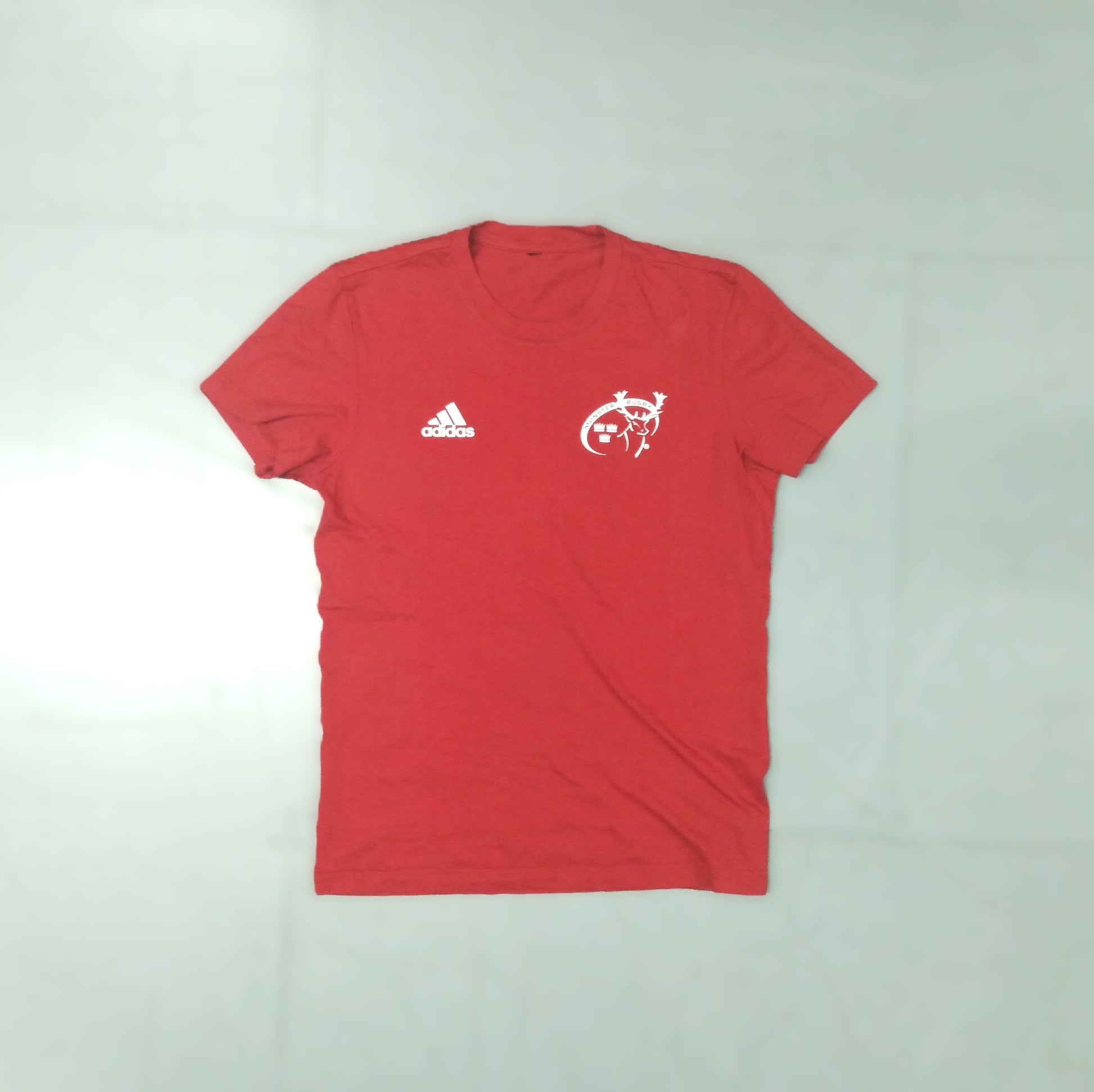 Munster Rugby  Short Sleeve  Casual  T-Shirt  2020s  adidas     Unisex Adults       Bank of Ireland  Munster Cork Limerick Thomond Park Vintage Retro  SHIRTS V SKINS   