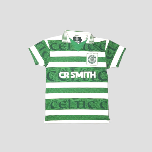 Celtic FC Football  Short Sleeve  Home  Jersey  1995 / 96  Celtic FC  Retro   Unisex Adults       CR Smith  Celtic Glasgow Scotland Ireland hoops Irish Eire Vintage Rertro  SHIRTS V SKINS   