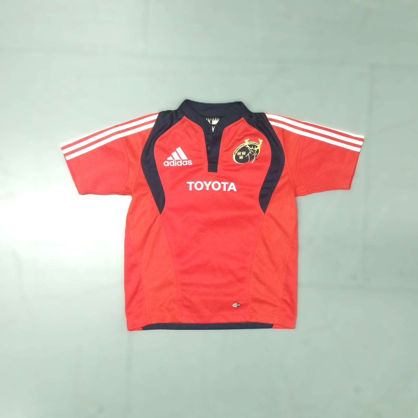 Munster Rugby  Short Sleeve  Home  Jersey  2007 / 08  adidas     Teens       Toyota  Munster Cork Limerick Thomond Park Vintage Retro  SHIRTS V SKINS   