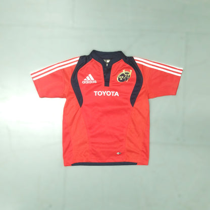 Munster Rugby  Short Sleeve  Home  Jersey  2007 / 08  adidas     Teens       Toyota  Munster Cork Limerick Thomond Park Vintage Retro  SHIRTS V SKINS   