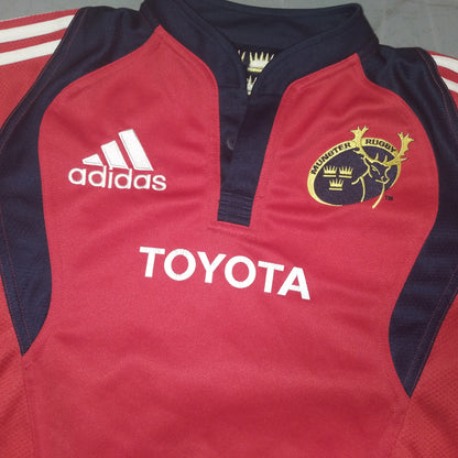 Munster 2007 / 08 Rugby Jersey adidas (14 Years)   [Good]