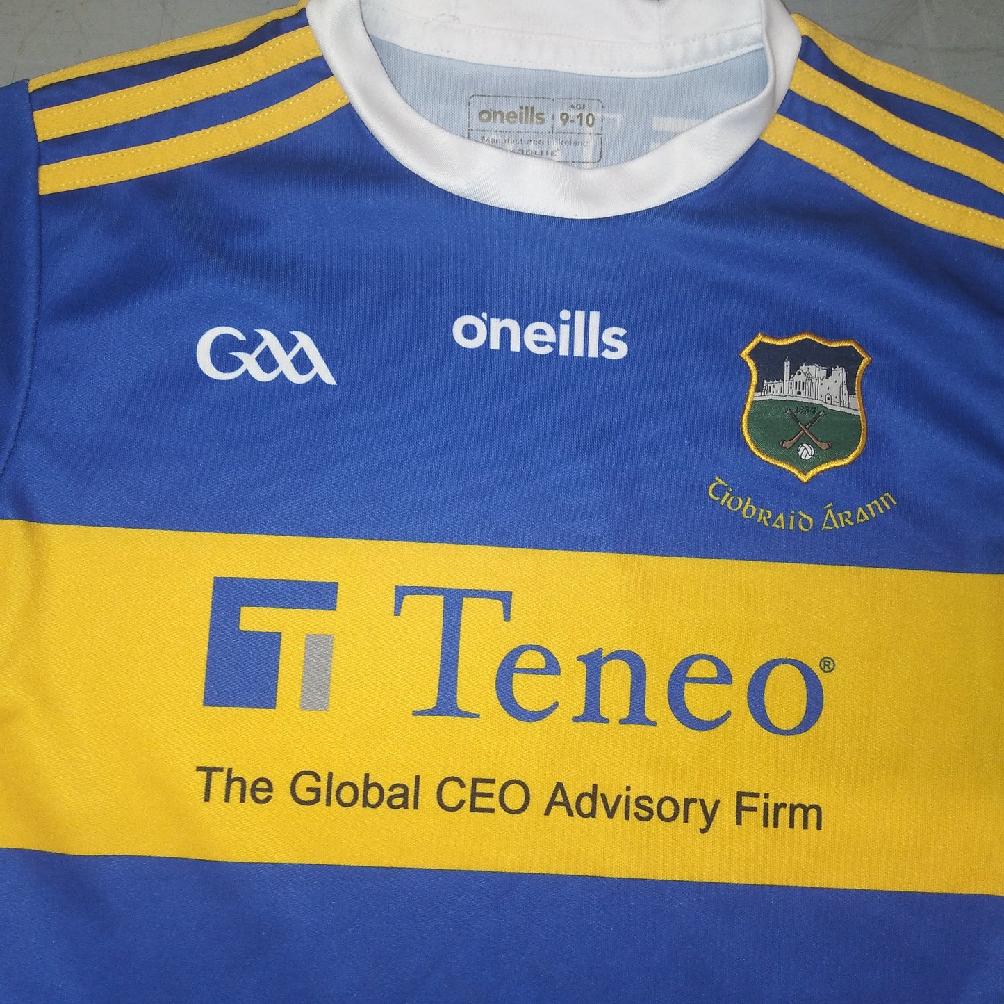 Tipperary 2019 / 20 GAA Jersey O'Neills (9-10 Years)   [Excellent]