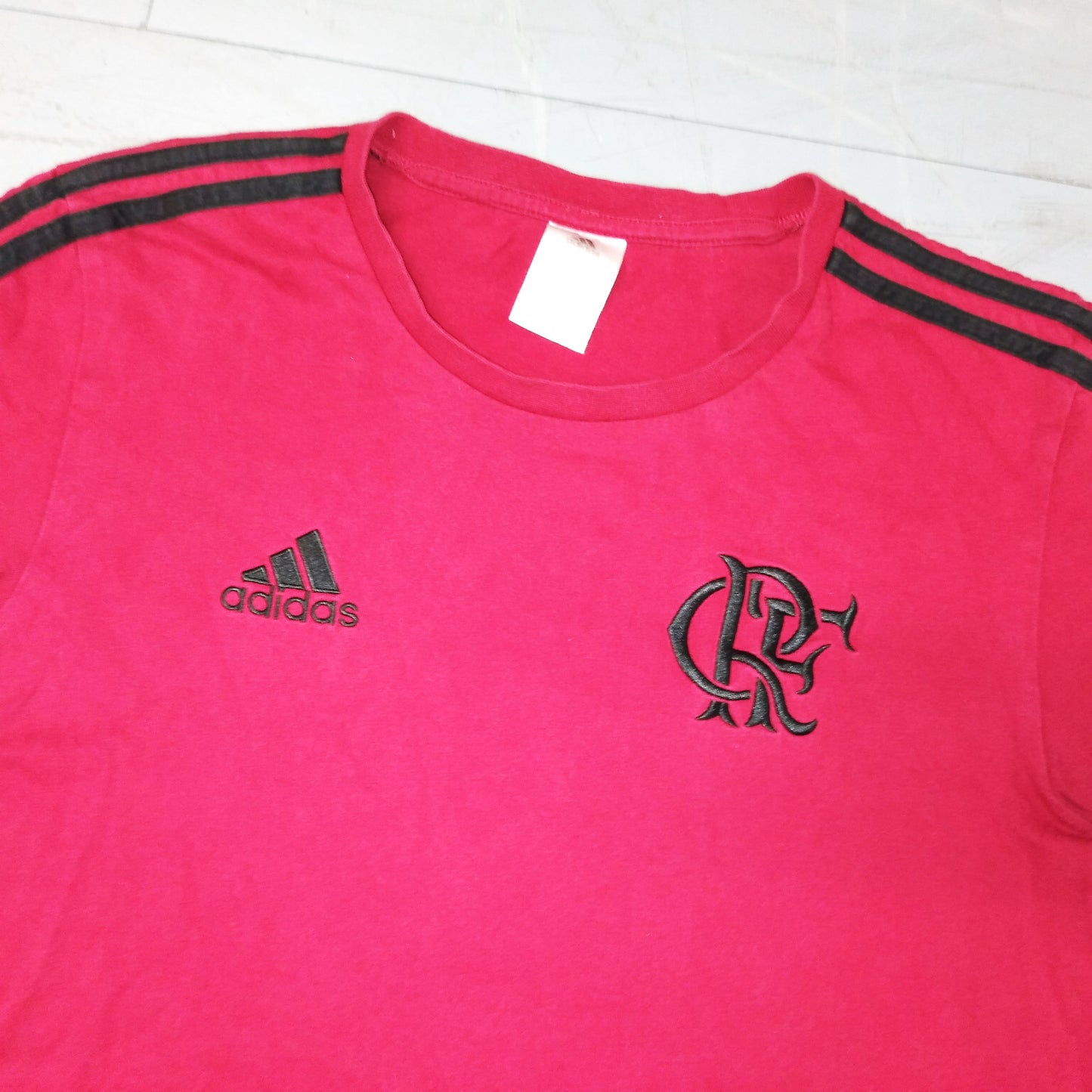 Flamengo 2017 / 18 Football T-Shirt adidas (S)   [Good]