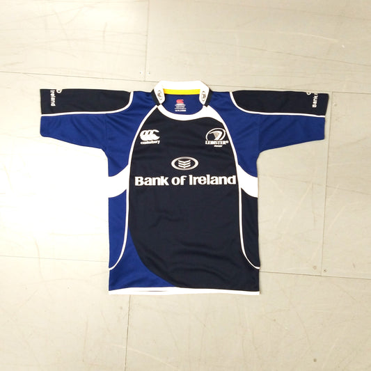 Leinster Rugby  Short Sleeve  Home  Jersey  2007 / 08  Canterbury     Teens       Bank of Ireland  Leinster Rugby Dublin   SHIRTS V SKINS   