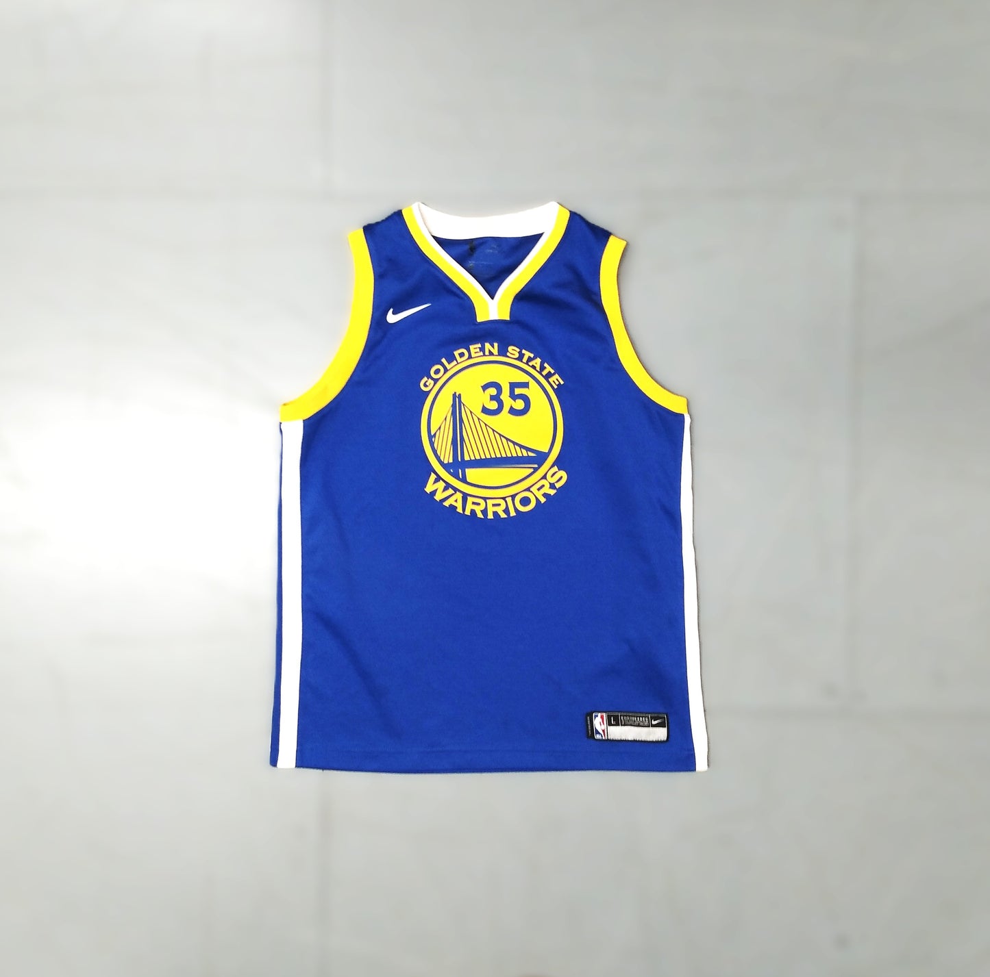 Golden State Warriors Basketball  Sleeveless  Home  Jersey  2017 / 18  Nike  Steph Curry   Teens     #35    Golden State warriors california usa america nba vest trank top  SHIRTS V SKINS   