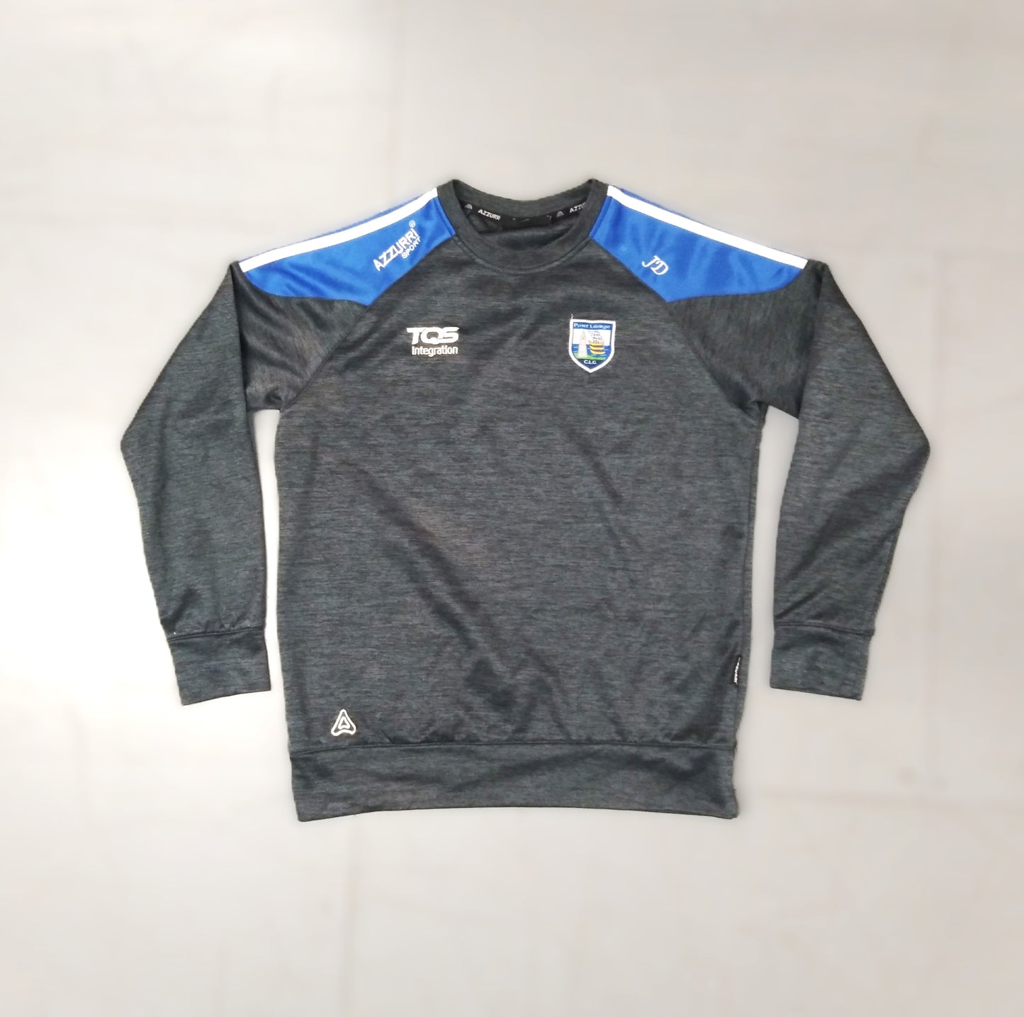 Waterford GAA  Long Sleeve  Casual  Sweatshirt  2020 / 21  Azzurri  Team Issue   Unisex Adults       TQS  Waterford Port Lairge Gaelic Football Hurling Camogie  SHIRTS V SKINS   